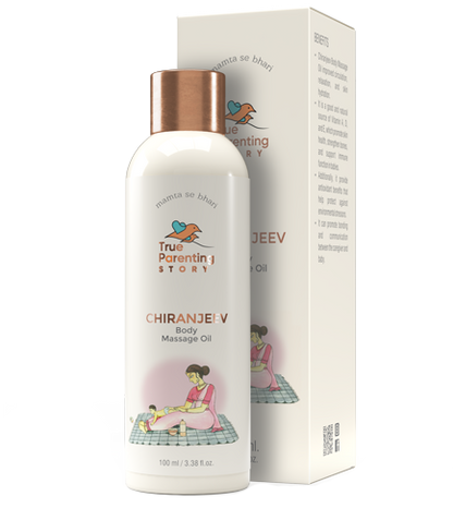 Chiranjeev Body Massage Oil | Baby Massage Oil with Desi Ghee | 100 ml