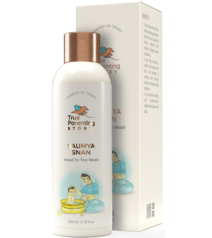 Saumya Snan Head-to-Toe Wash | Gentle & Moisturizing Baby Wash | 200 ml